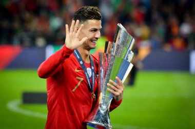 Porto, Portuglal - 09 Haziran 2019: Portekizli Cristiano Ronaldo a