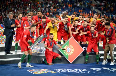 Porto, Portuglal - 09 Haziran 2019: Portekizli Cristiano Ronaldo a