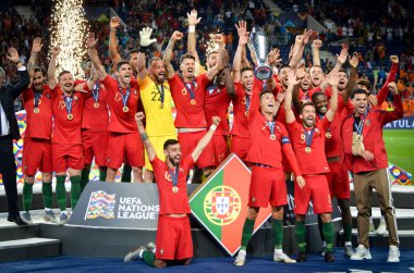 Porto, Portuglal - 09 Haziran 2019: Portekizli Cristiano Ronaldo a