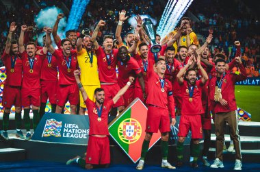 Porto, Portuglal - 09 Haziran 2019: Portekizli Cristiano Ronaldo a