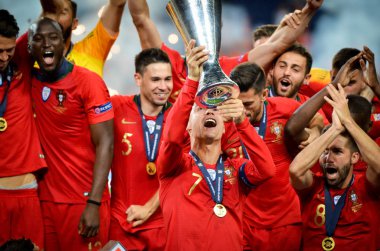 Porto, Portuglal - 09 Haziran 2019: Portekizli Cristiano Ronaldo a