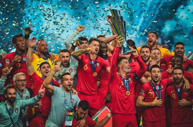 Porto, Portuglal - 09 Haziran 2019: Portekizli Cristiano Ronaldo a