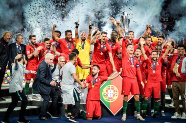 Porto, Portuglal - 09 Haziran 2019: Portekizli Cristiano Ronaldo a