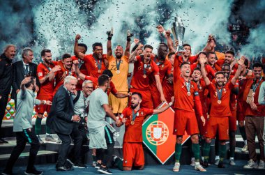 Porto, Portuglal - 09 Haziran 2019: Portekizli Cristiano Ronaldo a