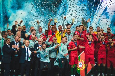 Porto, Portuglal - 09 Haziran 2019: Portekizli Cristiano Ronaldo a