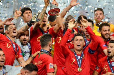 Porto, Portuglal - 09 Haziran 2019: Portekizli Cristiano Ronaldo a