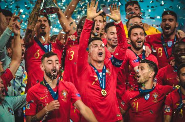 Porto, Portuglal - 09 Haziran 2019: Portekizli Cristiano Ronaldo a