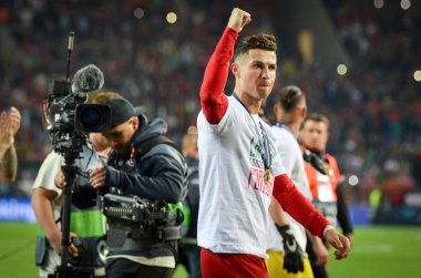 Porto, Portuglal - 09 Haziran 2019: Cristiano Ronaldo nati
