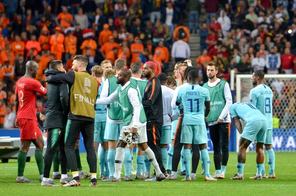 ポルト, ポルトガル - 6月 09, 2019: オランダの選手 U — ストック写真