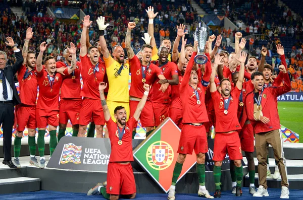 PORTO, PORTUGLAL - Juni 09, 2019: Cristiano Ronaldo dari Portugal a — Stok Foto