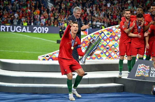 PORTO, PORTUGLAL - June 09, 2019: Portugal's Cristiano Ronaldo a — Stock Photo, Image