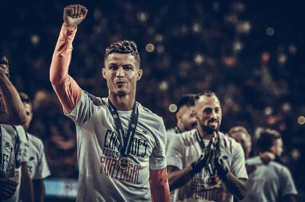 PORTO, PORTUGLAL - 09 de junho de 2019: Cristiano Ronaldo do nati — Fotografia de Stock