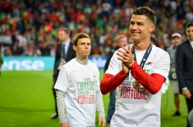 Porto, Portuglal - 09 Haziran 2019: Cristiano Ronaldo nati