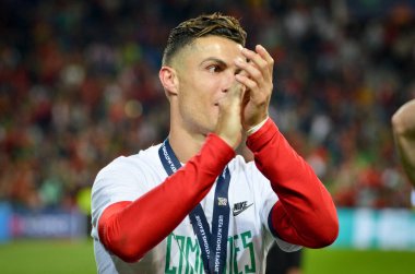 Porto, Portuglal - 09 Haziran 2019: Cristiano Ronaldo nati