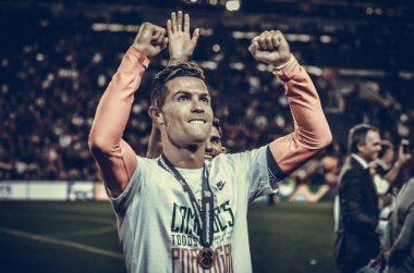 Porto, Portuglal - 09 Haziran 2019: Cristiano Ronaldo nati