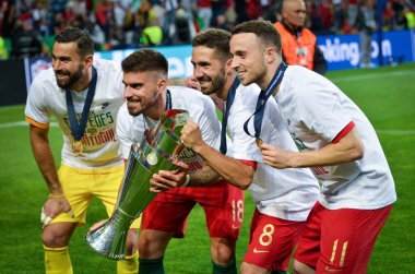 Porto, Portuglal - 09 Haziran 2019: Milletin futbolcuları