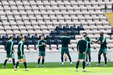 Porto, Portuglal - 09 Haziran 2019: Portekiz Milli Takımı trainin