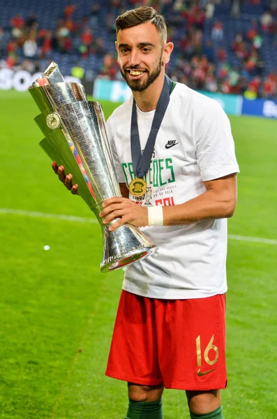 Porto, Portuglal - 09 Haziran 2019: Bruno Fernandes nationa
