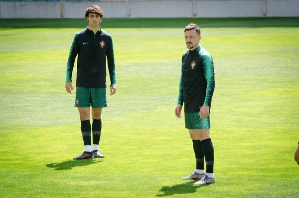 PORTO, PORTUGLAL - 09 de junio de 2019: Entrenamiento por equipos nacionales de Portugal —  Fotos de Stock