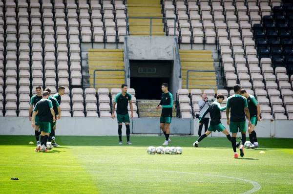 PORTO, PORTUGLAL - 09 de junho de 2019: Treinamento da Seleção Portuguesa — Fotografia de Stock