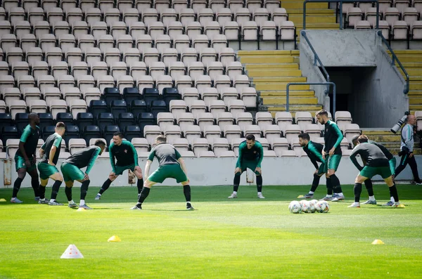 PORTO, PORTUGLAL - 09 de junio de 2019: Entrenamiento por equipos nacionales de Portugal —  Fotos de Stock