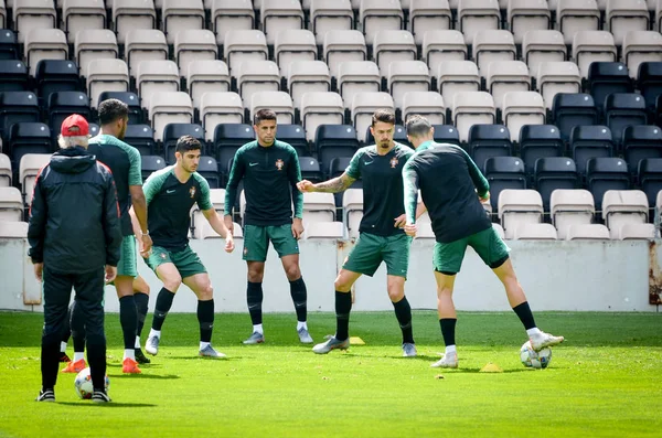 PORTO, PORTUGLAL - 09 de junho de 2019: Treinamento da Seleção Portuguesa — Fotografia de Stock