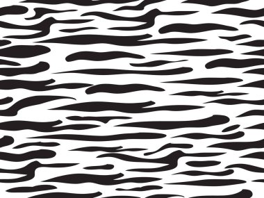 Desen doku kaplan zebra beyaz şerit siyah jungle safari kürk