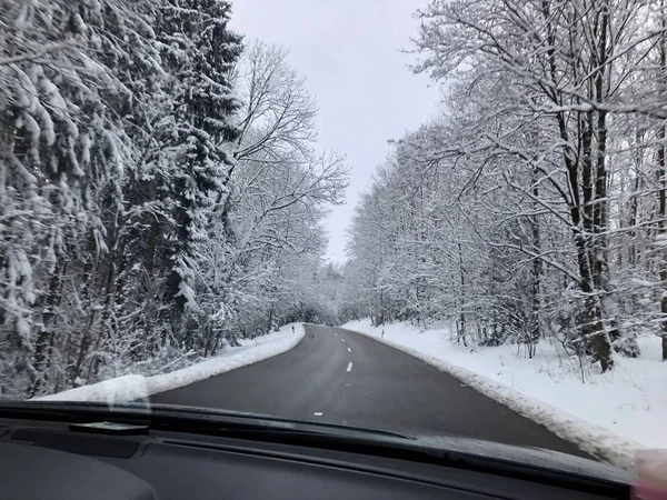 オーストリア ゴリングの 2019年降雪の冬 — ストック写真