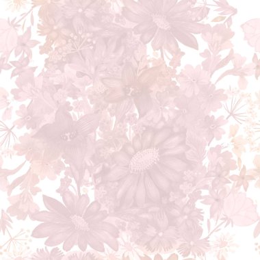 Tekstil, kağıt ve tasarım için renk çiçek hassas desenli