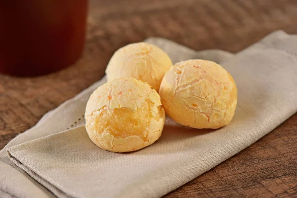 Panes Queso Brasileño Encima Servilleta — Foto de Stock