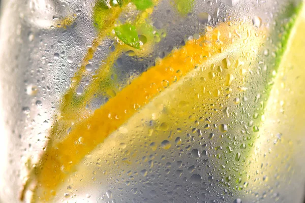 Textura Vidro Bebida Fria — Fotografia de Stock
