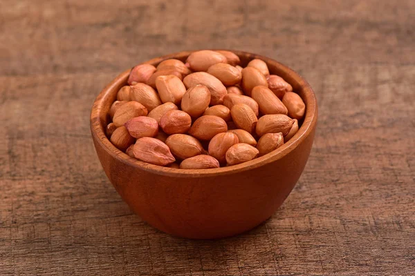 Hazelnuts Seeds Bowl Wooden Background — Stock Photo, Image