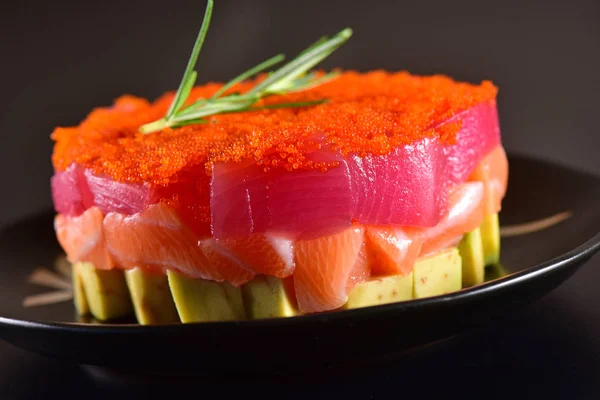 Salmon Avocado Tartar — Stock Photo, Image