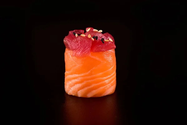 Joe Sushi Sushi Verpakt Zalm Slice — Stockfoto