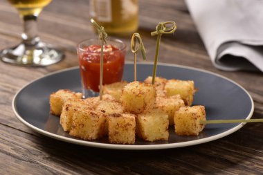 Tapyoka kareler ve biber jöle