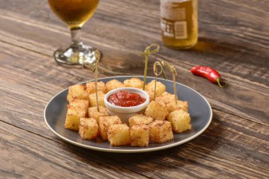 Tapyoka kareler ve biber jöle