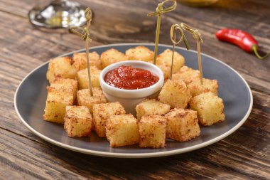 Tapyoka kareler ve biber jöle