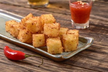 Tapyoka kareler ve biber jöle