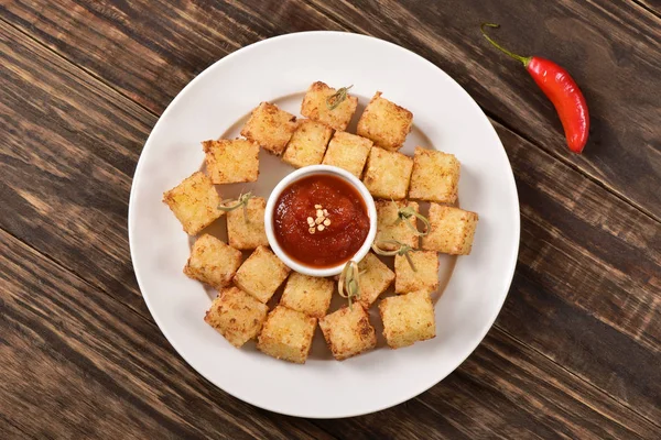 Tapioca Kotak Dan Lada Jelly — Stok Foto