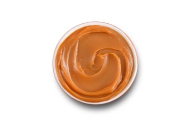Dulce de leche kase beyaz izole