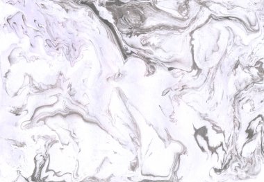 Pastel mermer arka plan. Siyah, beyaz ve gri. Dekoratif akrilik doku. Mürekkep mermer illüstrasyon. Soyut resim. Güzel zemin. Mermer kağıt doku. 