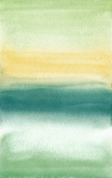 Sarı ve yeşil boyalı arka plan ver. Yaz renkleri. Suluboya arka plan. Mürekkep çizim. Sulu boya yıkama doku. 