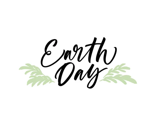 Earth Day Satz Auf Weißem Hintergrund — Stockvektor