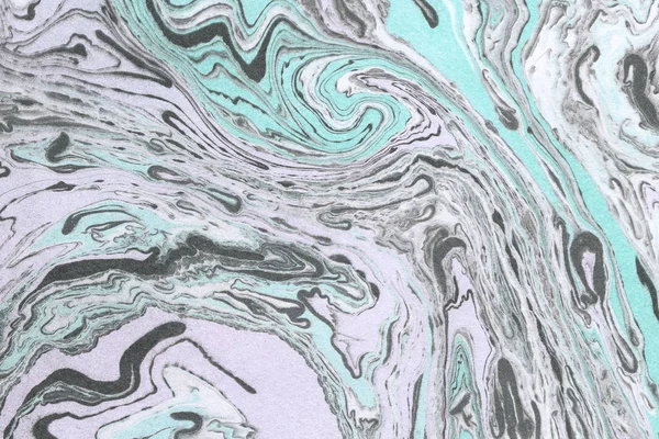 Pintura Abstrata Textura Decorativa Mármore Cores Violeta Verde Preto Fundo — Fotografia de Stock
