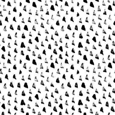 Soyut ile Seamless modeli el Beyaz zemin üzerine çizilmiş üçgenler