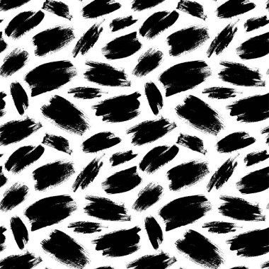 Soyut fırça darbeleri ile Seamless modeli