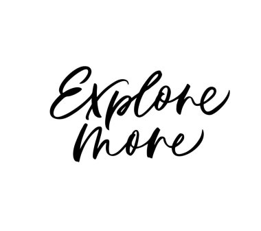 Beyaz zemin üzerinde bir kaligrafi fırçası ile el yazısıyla daha fazla ifade keşfedin.