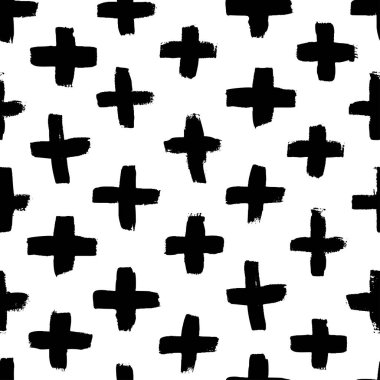 Vektör Dikişsiz çapraz desen. Sarma kağıdı, duvar kağıtları, web tasarımı vb için Modern vektör tek renkli süsleme.