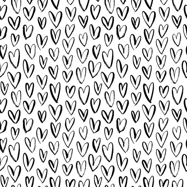 Abstrakte Nahtlose Herzmuster Einfache Geometrische Textur Hintergrund Für Den Valentinstag — Stockvektor