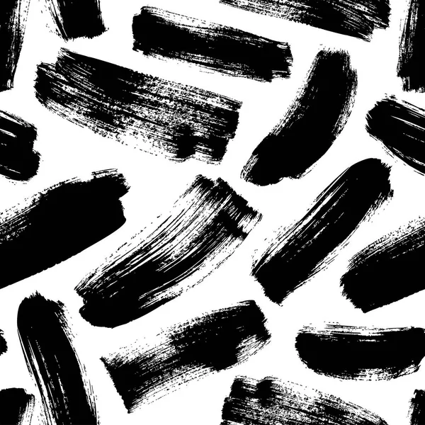 黒筆手の描かれたシームレス パターン。包装紙のベクトル インク飾り. — ストックベクタ